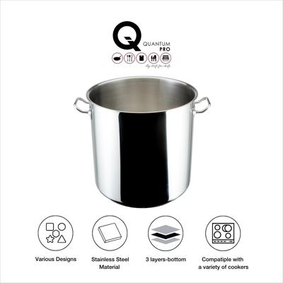 QUANTUM PRO DEEP STOCKPOT SS 26L 320XH320MM